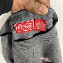Load image into Gallery viewer, Coca Cola Sweatshirt Adult Size Large (11/13 ) Gray Long Sleeve (Soft Material)