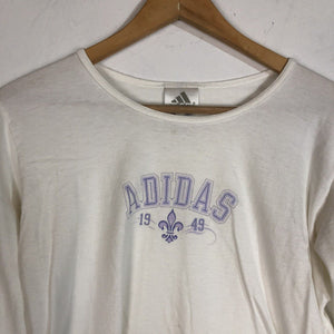 Adidas Long Sleeve T Shirt Junior Girls Large Color White