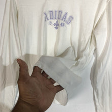 Load image into Gallery viewer, Adidas Long Sleeve T Shirt Junior Girls Large Color White