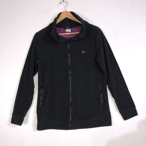 Adidas Fleece Jacket Womens Size Large Color Black