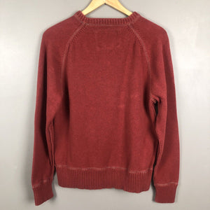 American Eagle Men’s Sweater Size Medium Red Long Sleeve Pullover