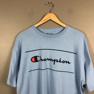 Champion Men’s T-Shirt Size XL Light Blue Short Sleeve Pullover NWT