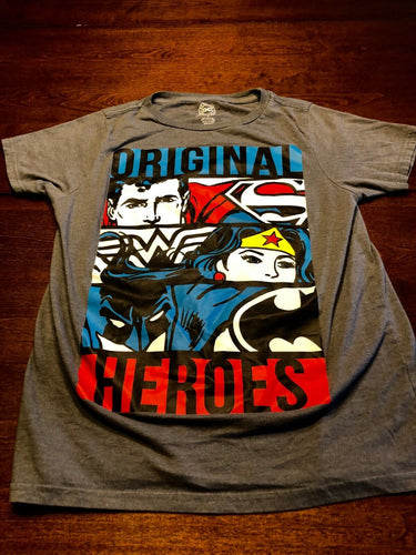 DC Comics Originals Men's Grey Small T-Shirt