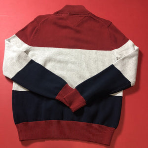 Tommy Hilfiger Sweater Men’s Size Small Color Maroon/Gray/Blue