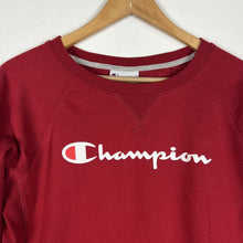 Load image into Gallery viewer, Champion Women’s Sweatshirt Size M Red (Pre-Owned) Pullover