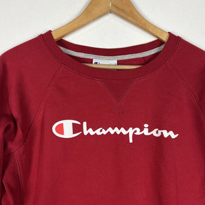 Champion Women’s Sweatshirt Size M Red (Pre-Owned) Pullover