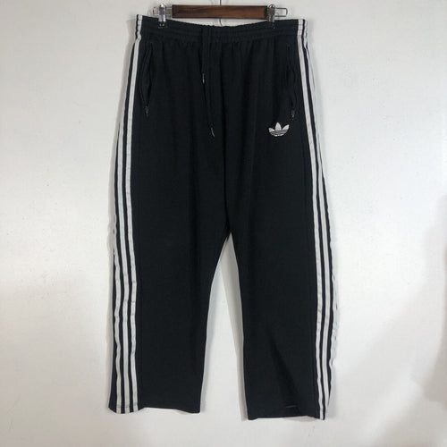 Adidas Track Pants Women’s Size Large Color Black & White (Big Logo) Heavyweight
