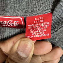 Load image into Gallery viewer, Coca Cola Sweatshirt Adult Size Large (11/13 ) Gray Long Sleeve (Soft Material)