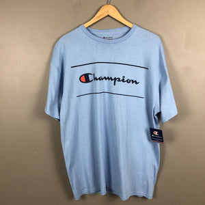 Champion Men’s T-Shirt Size XL Light Blue Short Sleeve Pullover NWT