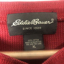 Load image into Gallery viewer, Eddie Bauer Men’s Pullover Sweater Sixe XL Red Long Sleeve