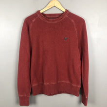 Load image into Gallery viewer, American Eagle Men’s Sweater Size Medium Red Long Sleeve Pullover