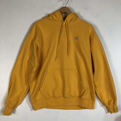 Champion Hoodie Men’s Size Large Color Yellow Heavyweight Long Sleeve