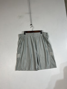 Adidas Mens Basketball Shorts Medium Drawstring Gray Pre Owned