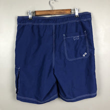 Load image into Gallery viewer, Chaps Men’s Swim Trunks Size Large Blue And White