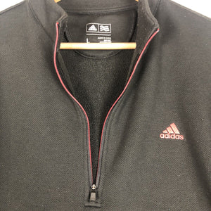 Adidas Mens  Lined  Pullover Jacket Size Large  Black Long Sleeve Pre-Owned