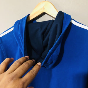 Adidas Pullover Hoodie Youth Medium Blue Long Sleeve