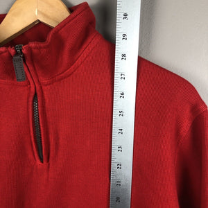 Chaps Men’s Pullover Sweater Men’s Size Large Red Long Sleeve Casual