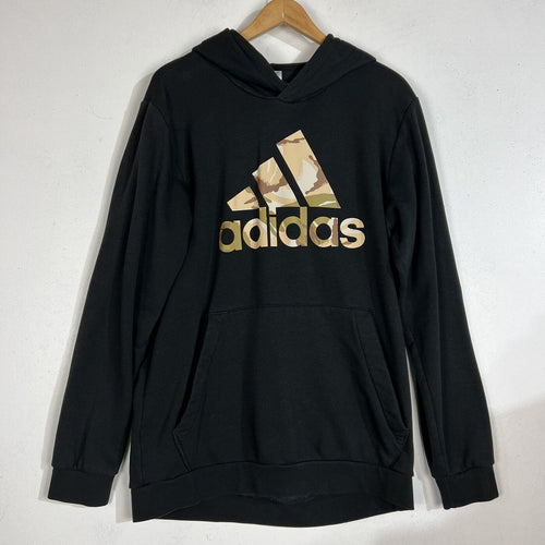 Adidas Hoodie Men’s Size Large (LT) Color Black (Camo Logo) Long Sleeve