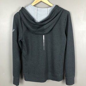 Asics Full Zip Women’s Hoodie Size Small Gray Long Sleeve Running