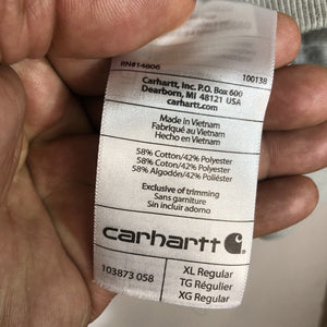 Carhartt Hoodie Men’s Size XL Color Gray Long Sleeve Heavyweight
