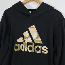 Load image into Gallery viewer, Adidas Hoodie Men’s Size Large (LT) Color Black (Camo Logo) Long Sleeve