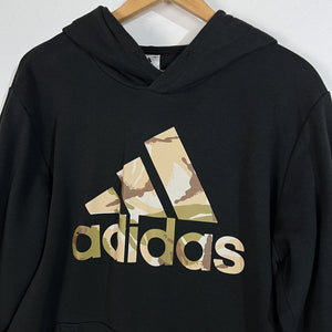 Adidas Hoodie Men’s Size Large (LT) Color Black (Camo Logo) Long Sleeve