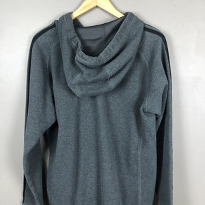 Adidas Full Zip Hoodie Men’s Small Gray And Black Long Sleeve