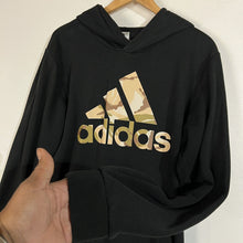 Load image into Gallery viewer, Adidas Hoodie Men’s Size Large (LT) Color Black (Camo Logo) Long Sleeve