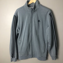 Load image into Gallery viewer, Adidas Men’s Full Zip Hoodie Size Medium Gray Athletic