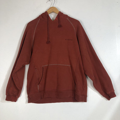 Columbia Mens Hoodie Size M Red Heavyweight PreOwned