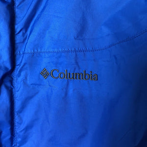 Columbia Youth Full Zip Jacket Size Medium 14/16 Blue And Gray Long Sleeve