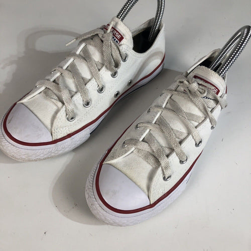 Converse Sneakers Youth Size 3 Color White Canvas Shoes