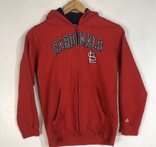 Load image into Gallery viewer, Adidas St. Louis Cardinals Full Zip Hoodie Youth Size Medium (10/12) Heavyweight