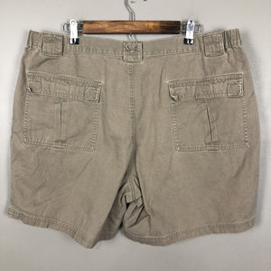 Croft & Barrow Men’s Cargo Shorts Size 42w Green Brown Outdoor