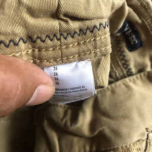 American Eagle Outfitters Active Flex Boys Khaki Cargo Shorts Size 26