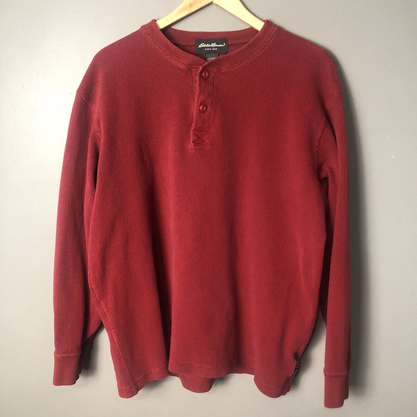 Eddie Bauer Men’s Pullover Sweater Sixe XL Red Long Sleeve