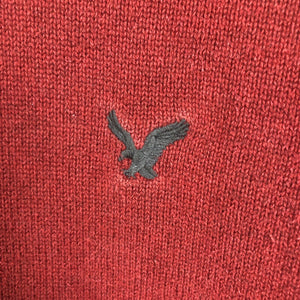 American Eagle Men’s Sweater Size Medium Red Long Sleeve Pullover