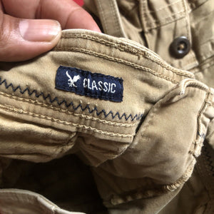 American Eagle Outfitters Active Flex Boys Khaki Cargo Shorts Size 26