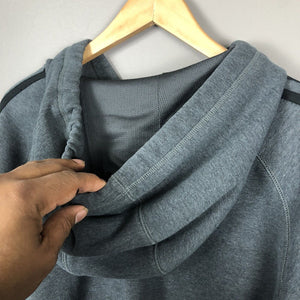 Adidas Full Zip Hoodie Men’s Small Gray And Black Long Sleeve