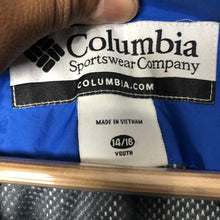 Load image into Gallery viewer, Columbia Youth Full Zip Jacket Size Medium 14/16 Blue And Gray Long Sleeve