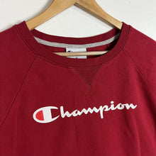 Load image into Gallery viewer, Champion Women’s Sweatshirt Size M Red (Pre-Owned) Pullover