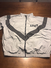 Load image into Gallery viewer, ARMY JACKET PHYSICAL FITNESS UNIFORM MEN’S SIZE XL GRAY BLACK