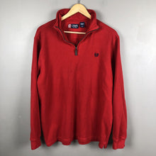 Load image into Gallery viewer, Chaps Men’s Pullover Sweater Men’s Size Large Red Long Sleeve Casual