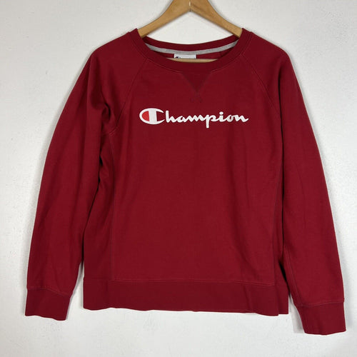Champion Women’s Sweatshirt Size M Red (Pre-Owned) Pullover