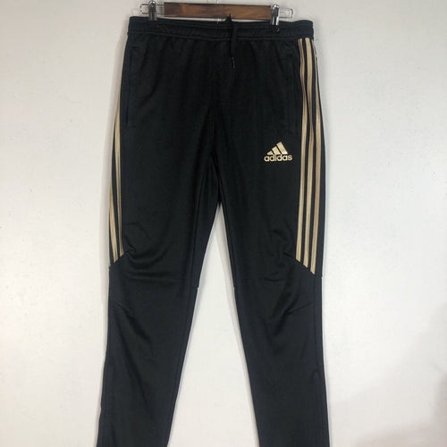 Adidas Running Pants Women’s Size XL Color Black & Gold (Small Hole) Lightweight