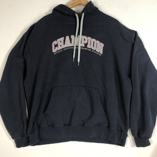Champion Heavyweight Hoodie Mens Size 2XL Color Blue
