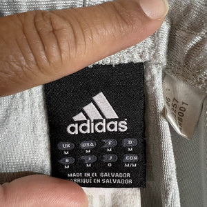 Adidas Mens Basketball Shorts Medium Drawstring Gray Pre Owned