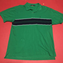 Load image into Gallery viewer, Nauticaa Short Sleeve Polo Shirt Men’s Size XL Green, Blue And White (0802)