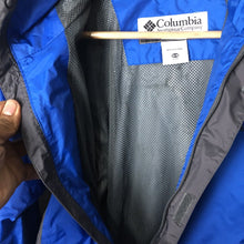 Load image into Gallery viewer, Columbia Youth Full Zip Jacket Size Medium 14/16 Blue And Gray Long Sleeve