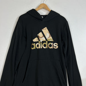 Adidas Hoodie Men’s Size Large (LT) Color Black (Camo Logo) Long Sleeve